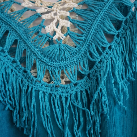 Hand Crochet Ruffle Tank Top - Picture 2 of 6